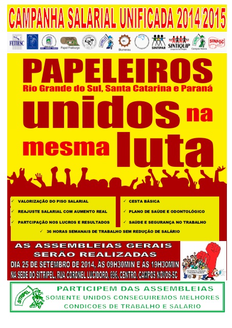 Campanha Salarial Unificada 2014/2015